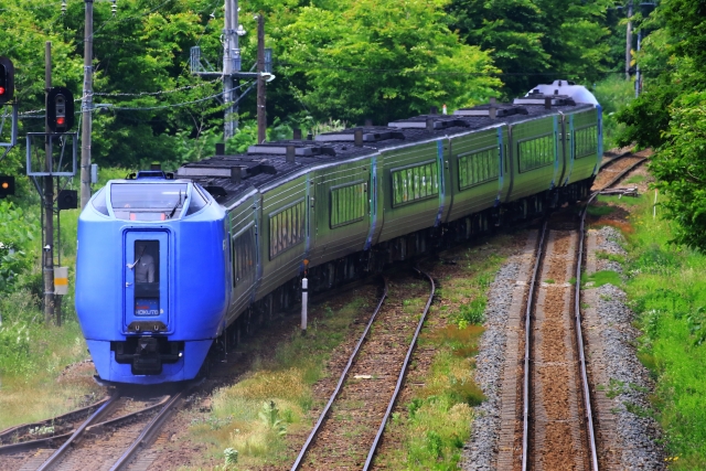 札幌へ行く特急列車